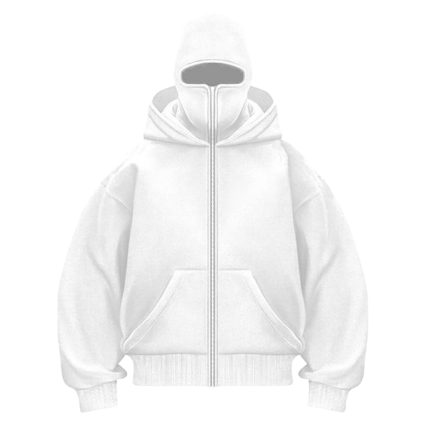 MASKED ZIP UP HOODIE