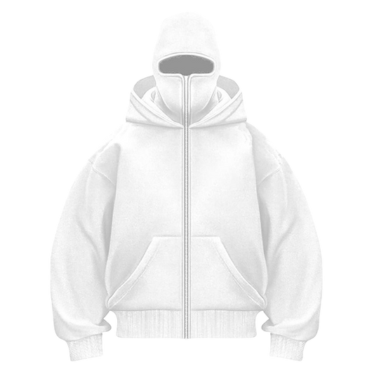 MASKED ZIP UP HOODIE