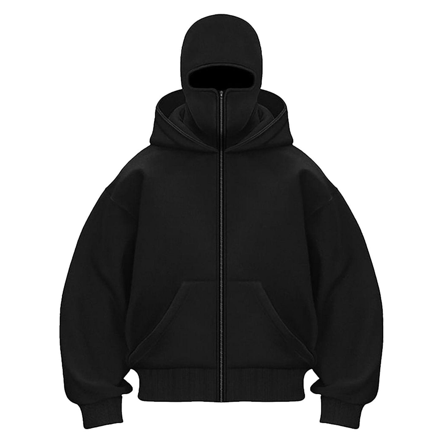 MASKED ZIP UP HOODIE